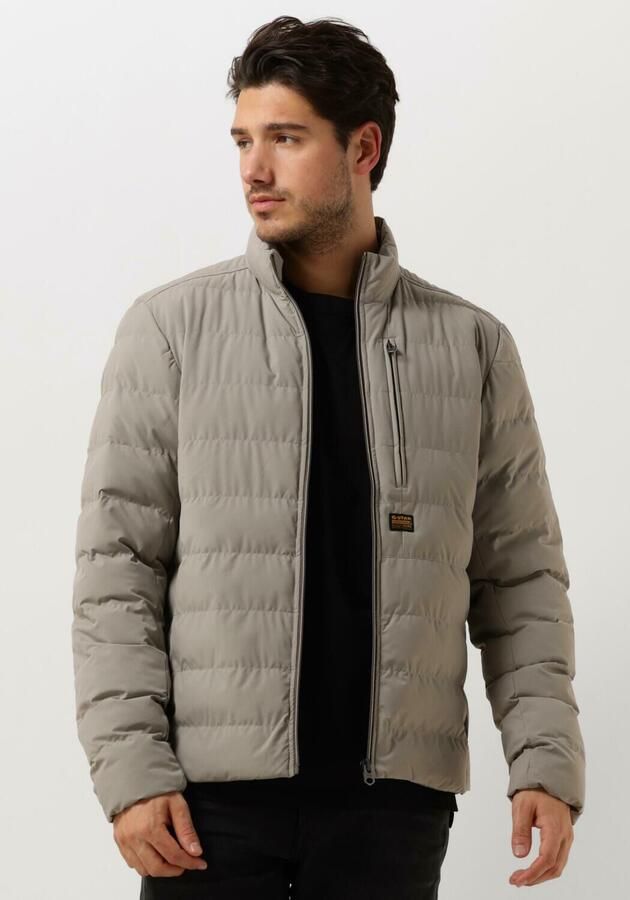 G-Star Raw Regular Fit gewatteerde jas met logopatch model 'Foundation'