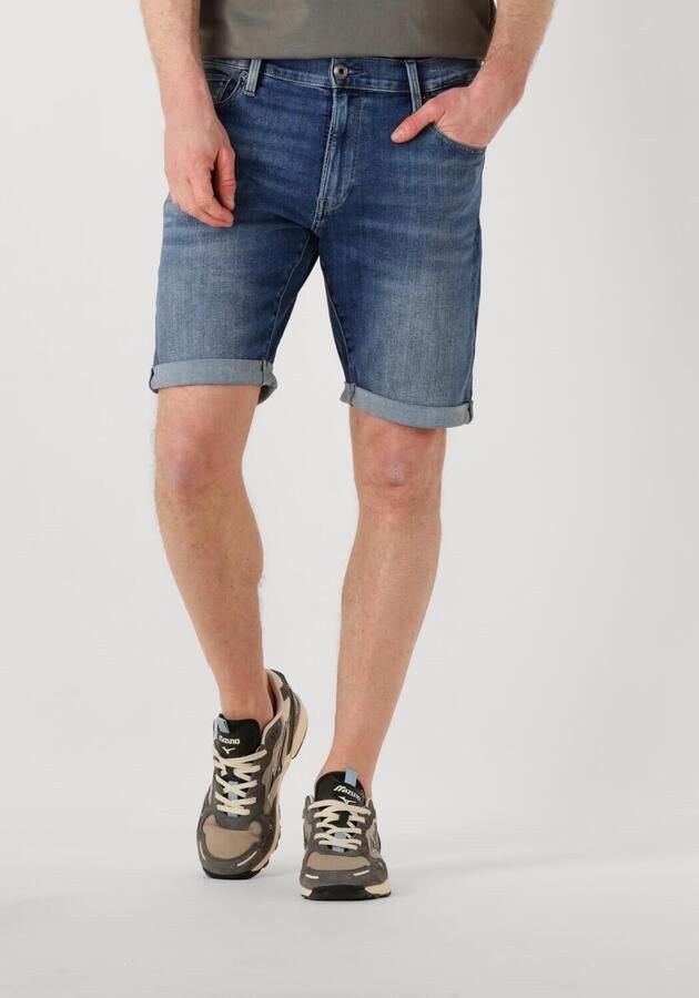 G-Star RAW 3301 Slim Denim Short Midden blauw Heren - Foto 4