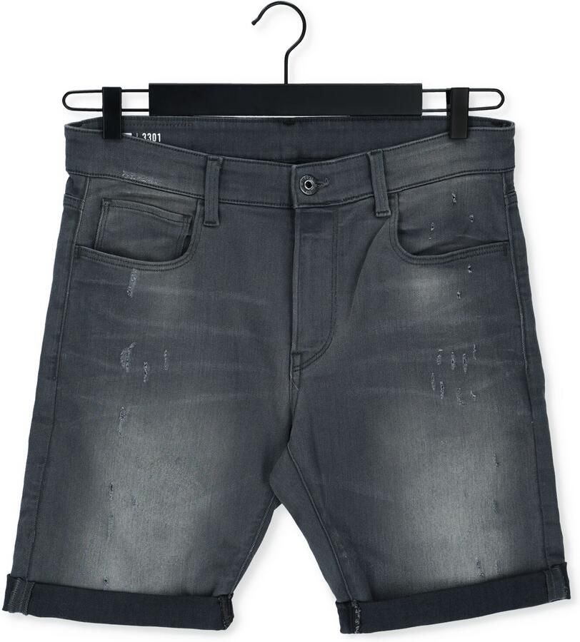G-Star Raw Korte Broek D10481-6132 -3301 DLIM SHORT-1243 BLACK