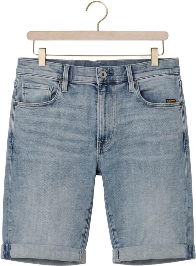 G-STAR RAW Heren Jeans 3301 Slim Short Lichtblauw - Foto 2