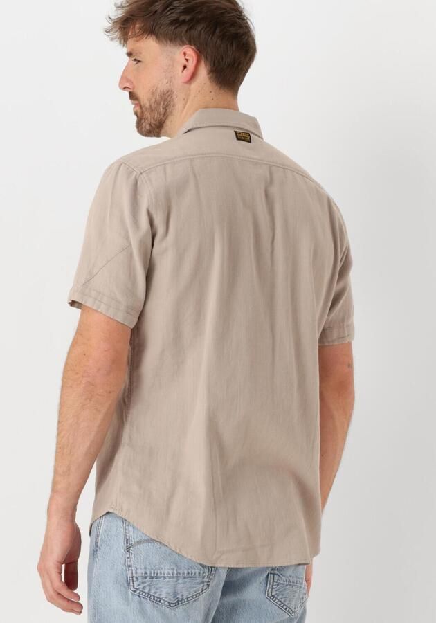 G-STAR RAW Heren Overhemden Marine Slim Shirt S\s Taupe - Foto 2