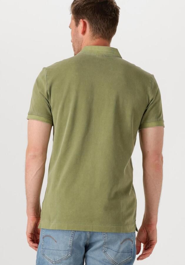 G-STAR RAW Heren Polo's & T-shirts Dunda Overdyed Slim Polo S\s Groen - Foto 3