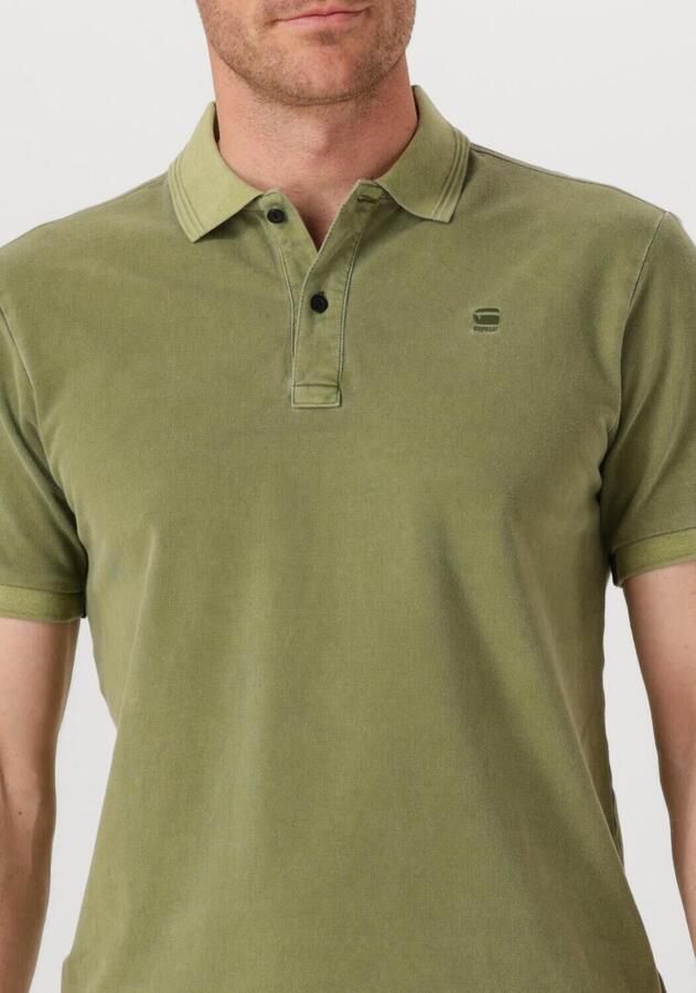 G-STAR RAW Heren Polo's & T-shirts Dunda Overdyed Slim Polo S\s Groen - Foto 2