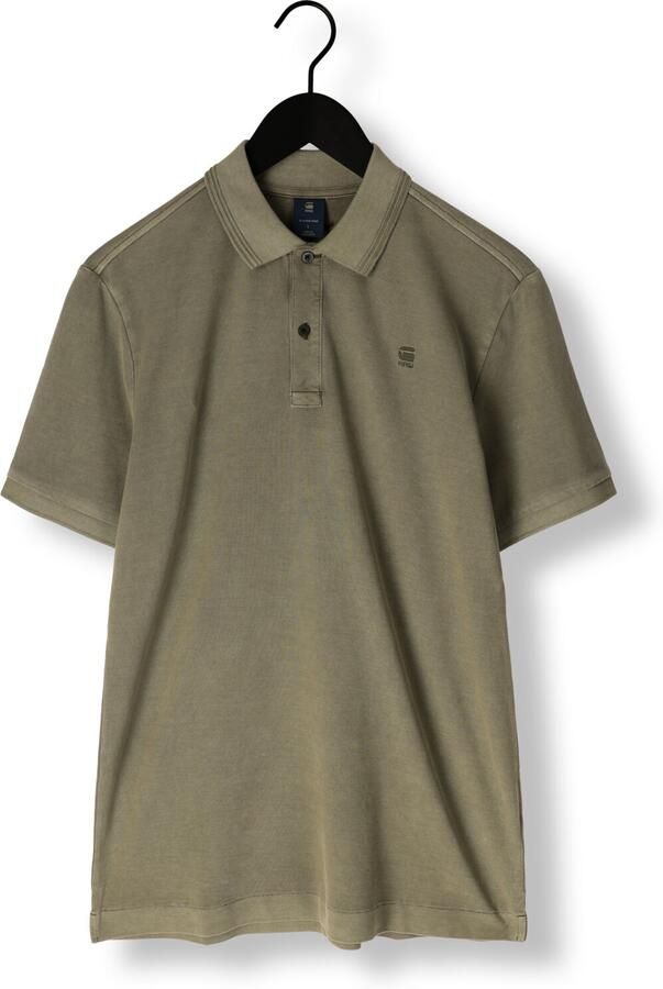 G-STAR RAW Heren Polo's & T-shirts Dunda Overdyed Slim Polo S\s Groen - Foto 3