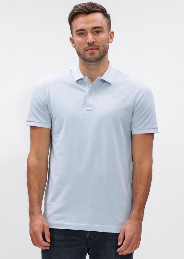 G-STAR RAW Heren Polo's & T-shirts Dunda Overdyed Slim Polo S\s Lichtblauw