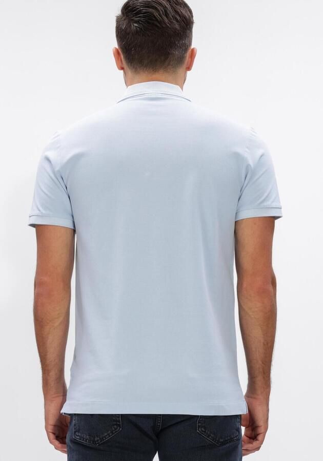 G-STAR RAW Heren Polo's & T-shirts Dunda Overdyed Slim Polo S\s Lichtblauw - Foto 2