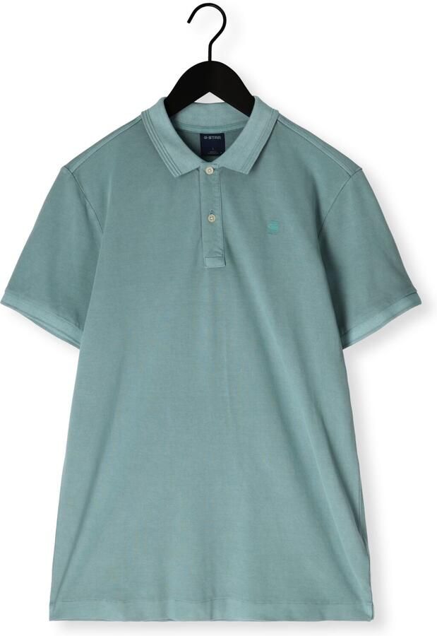 G-STAR RAW Heren Polo's & T-shirts Dunda Overdyed Slim Polo S\s Mint - Foto 4