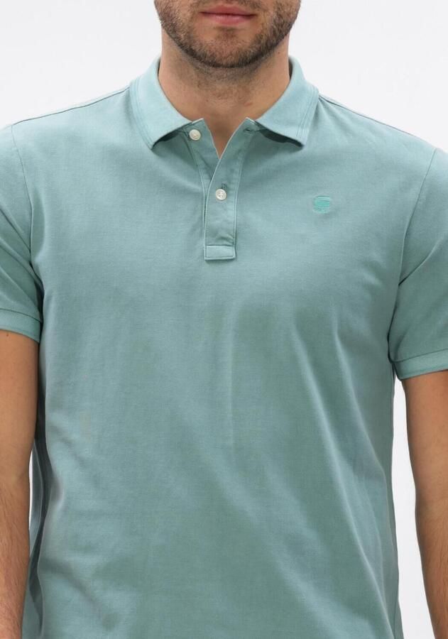 G-STAR RAW Heren Polo's & T-shirts Dunda Overdyed Slim Polo S\s Mint - Foto 2