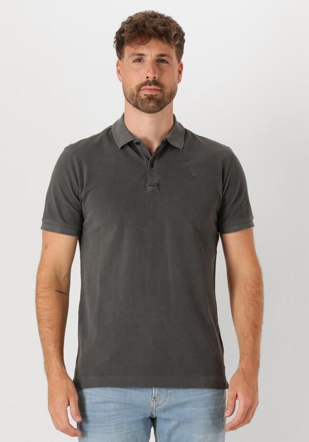 G-STAR RAW Heren Polo's & T-shirts Dunda Overdyed Slim Polo S\s Zwart - Foto 4