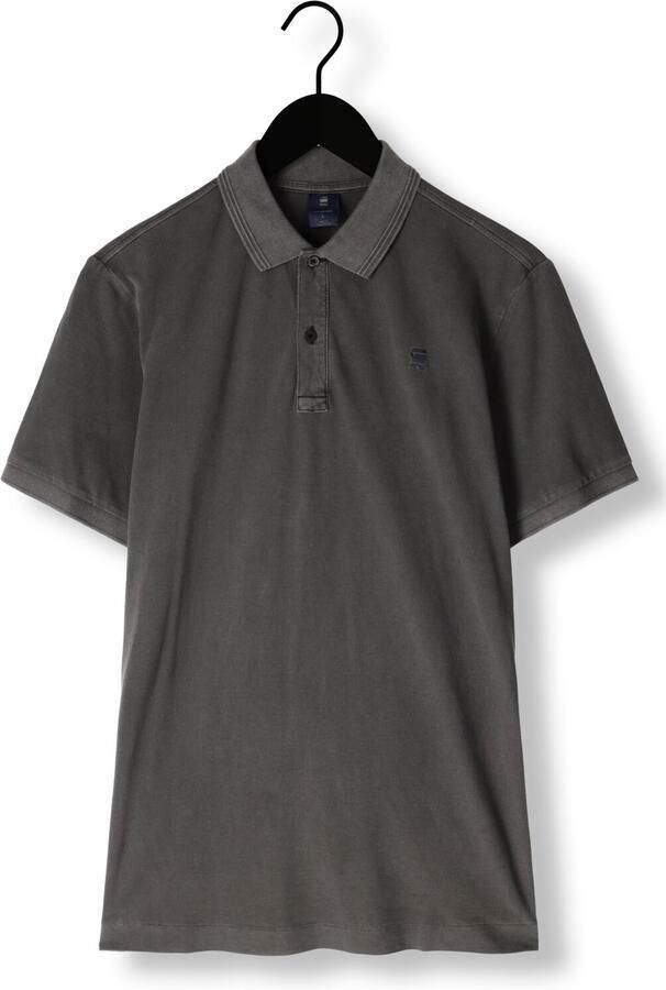 G-STAR RAW Heren Polo's & T-shirts Dunda Overdyed Slim Polo S\s Zwart - Foto 3