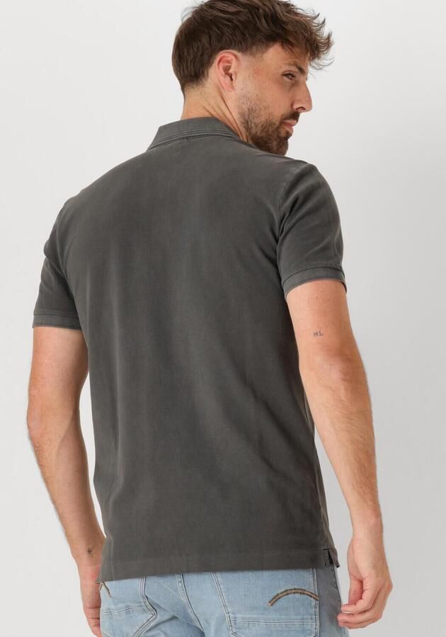 G-STAR RAW Heren Polo's & T-shirts Dunda Overdyed Slim Polo S\s Zwart