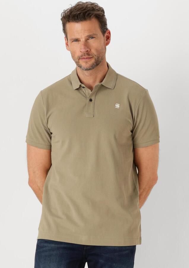 G-STAR RAW Heren Polo's & T-shirts Dunda Slim Polo S\s Khaki - Foto 4