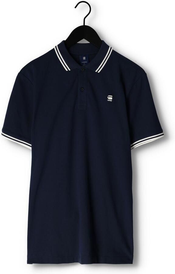 G-Star G Star RAW slim fit polo met biologisch katoen sartho blue milk - Foto 3