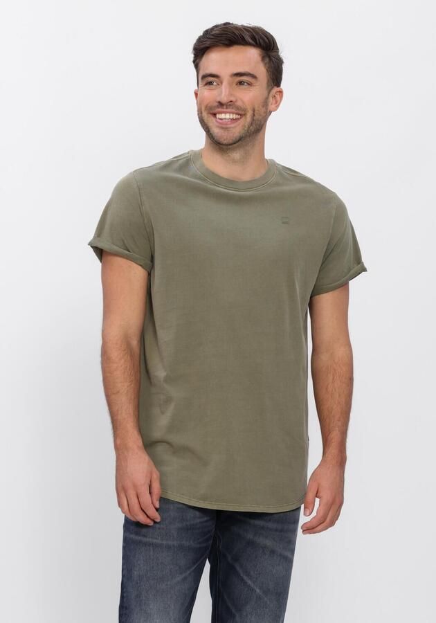 G-STAR RAW Heren Polo's & T-shirts Lash R T S\s Khaki