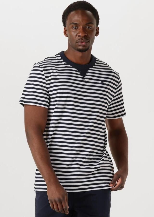 G-STAR RAW Heren Polo's & T-shirts Nifous Stripe R T Donkerblauw - Foto 4