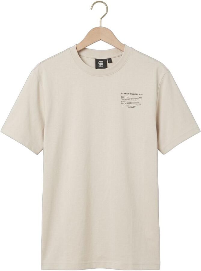 G-STAR RAW Heren Polo's & T-shirts Script Gr R T Zand - Foto 2