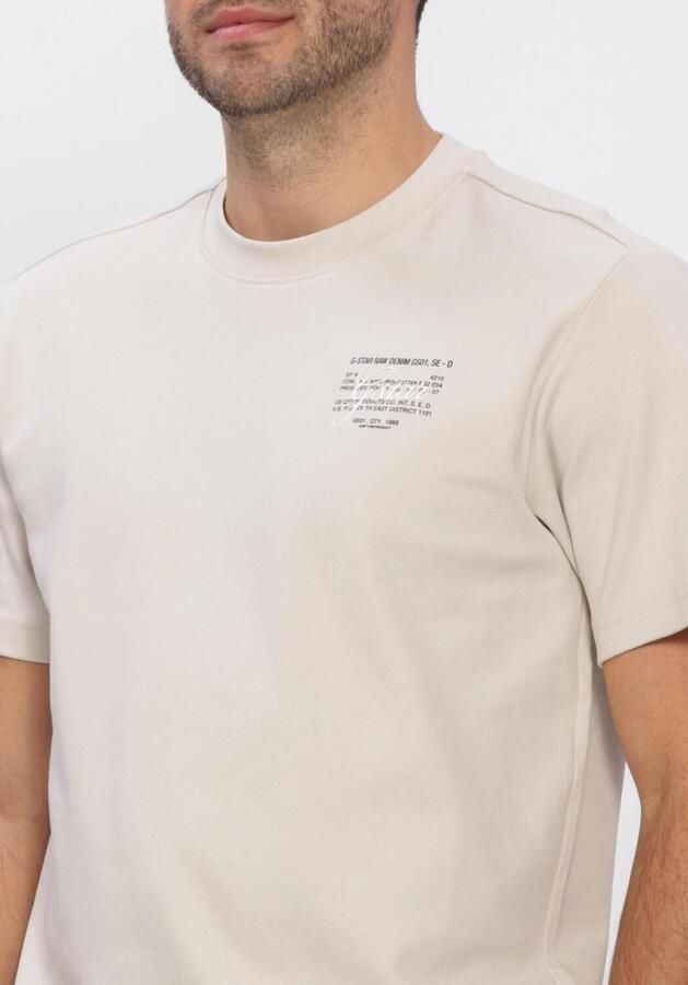 G-STAR RAW Heren Polo's & T-shirts Script Gr R T Zand - Foto 4