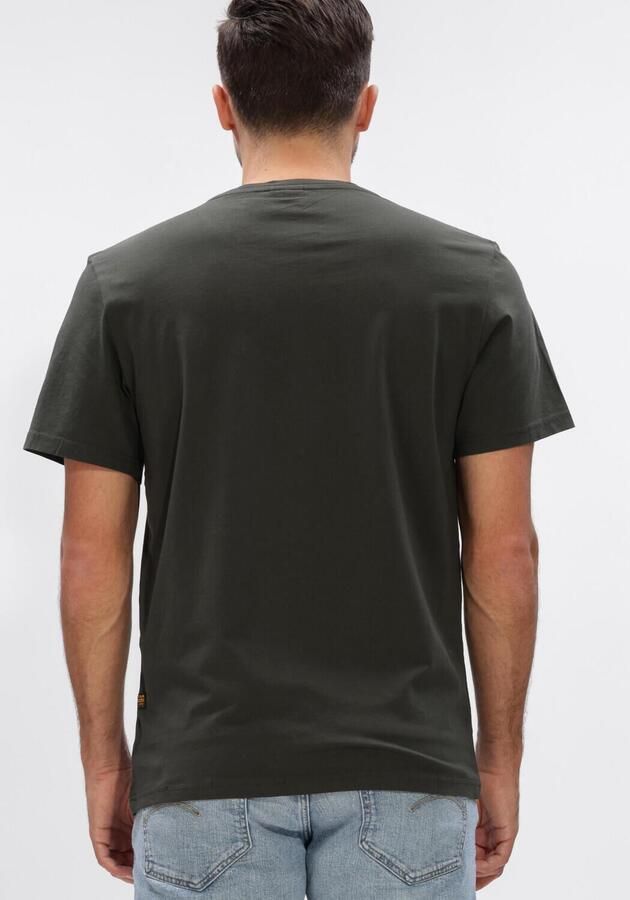G-STAR RAW Heren Polo's & T-shirts Slim Base R T S\s Donkergroen - Foto 3
