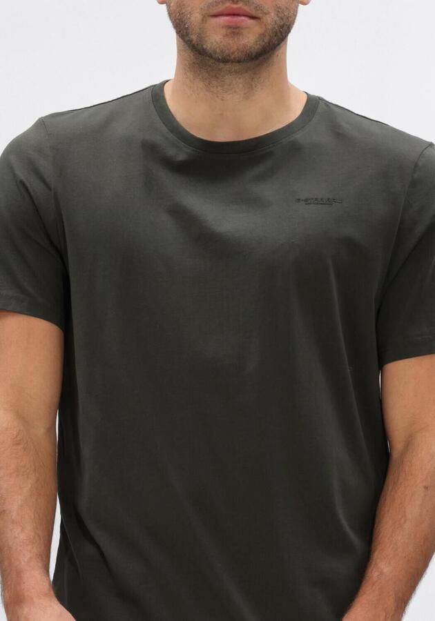 G-STAR RAW Heren Polo's & T-shirts Slim Base R T S\s Donkergroen - Foto 4