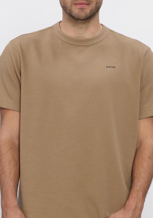 G-STAR RAW Heren Polo's & T-shirts True Regular Structured R T Camel - Foto 4