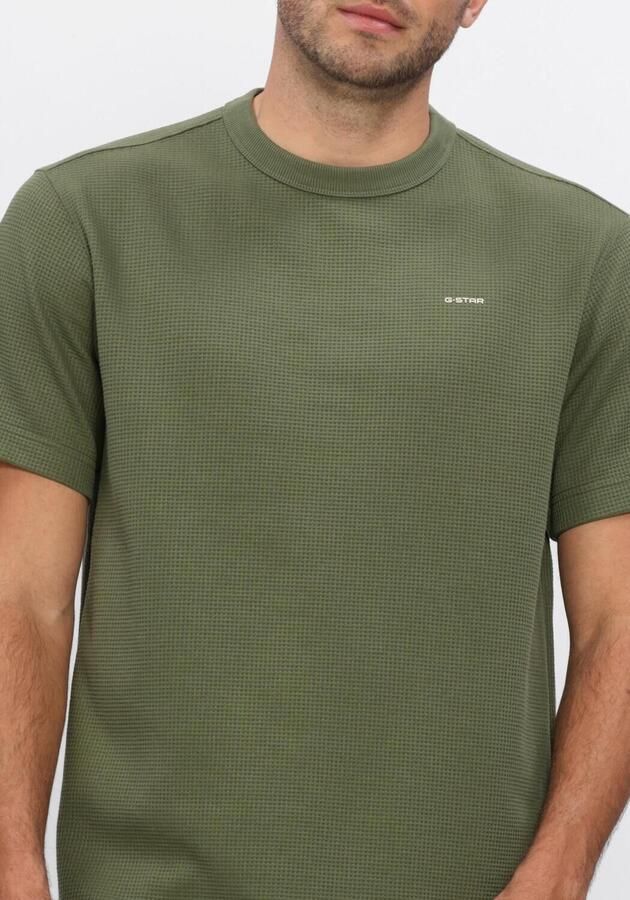 G-STAR RAW Heren Polo's & T-shirts True Regular Structured R T Olijf - Foto 4