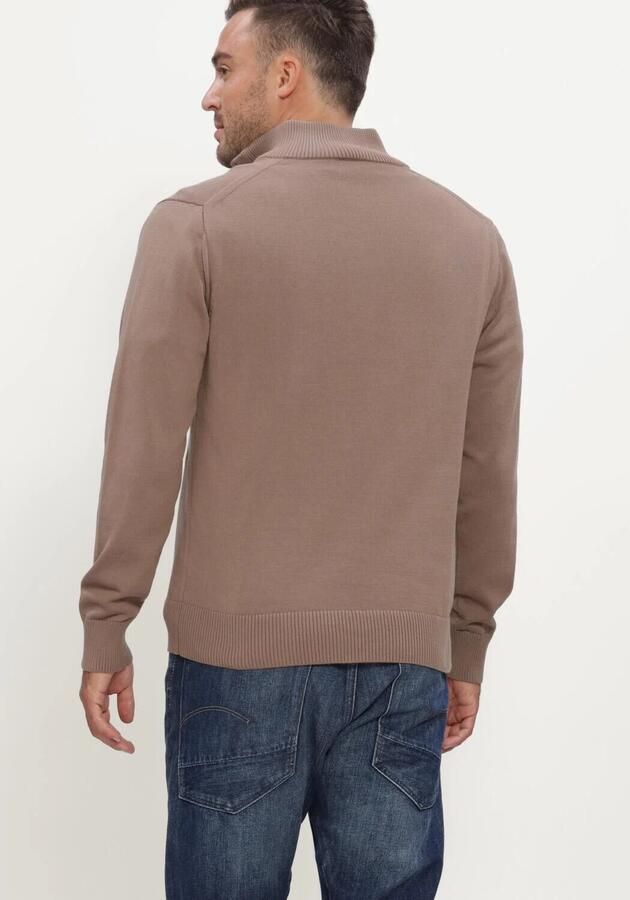 G-STAR RAW Heren Truien & Vesten Core Refined Half Zip Knit Camel - Foto 2