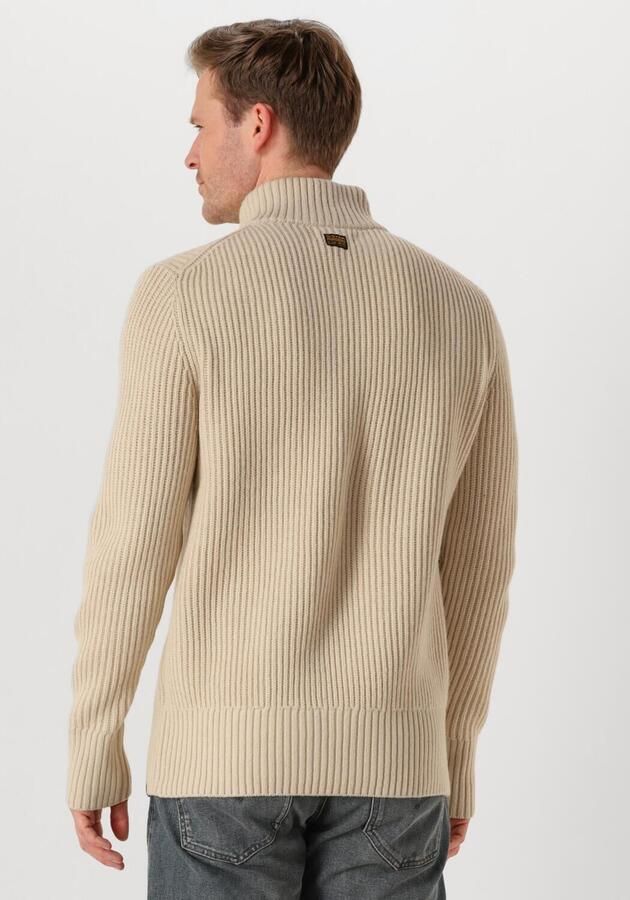 G-Star Raw Gebreide pullover van lanawolmix met opstaande kraag en ritssluiting - Foto 2