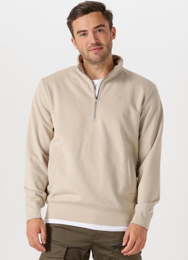 G-STAR RAW Heren Truien & Vesten Nifous Half Zip Sw Zand - Foto 4