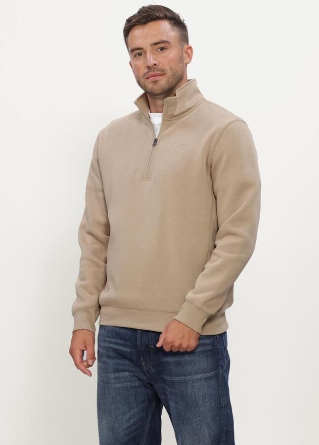 G-STAR RAW Heren Truien & Vesten Premium Core Half Zip R Sw L\s Beige