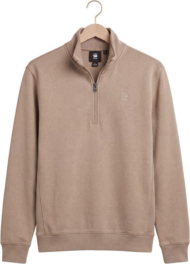 G-STAR RAW Heren Truien & Vesten Premium Core Half Zip R Sw L\s Beige - Foto 2