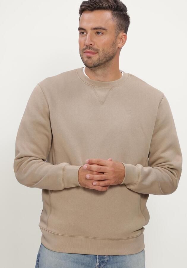 G-STAR RAW Heren Truien & Vesten Premium Core R Sw L\s Beige - Foto 4