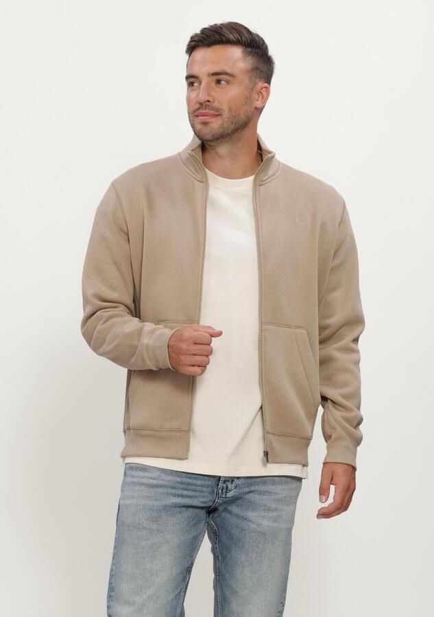 G-STAR RAW Heren Truien & Vesten Premium Core Track Jkt Sw Beige