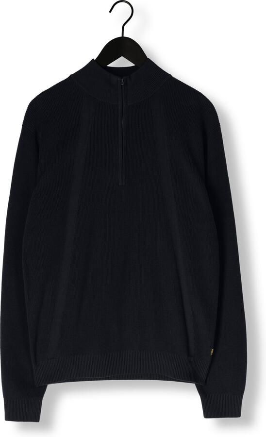 G-STAR RAW Heren Truien & Vesten Structure Half Zip Knit Donkerblauw - Foto 3