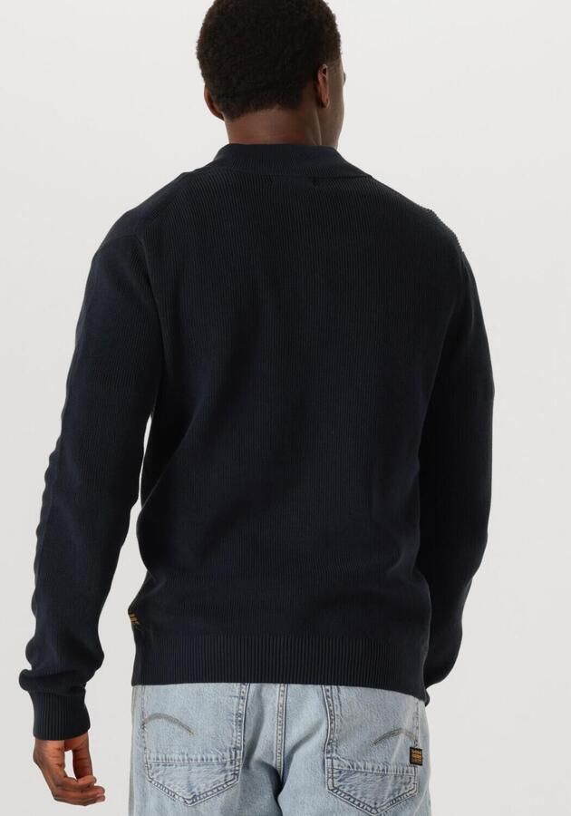 G-STAR RAW Heren Truien & Vesten Structure Half Zip Knit Donkerblauw - Foto 1