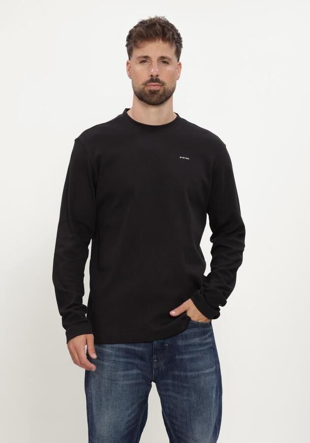 G-STAR RAW Heren Truien & Vesten True Regular R T L\s Zwart