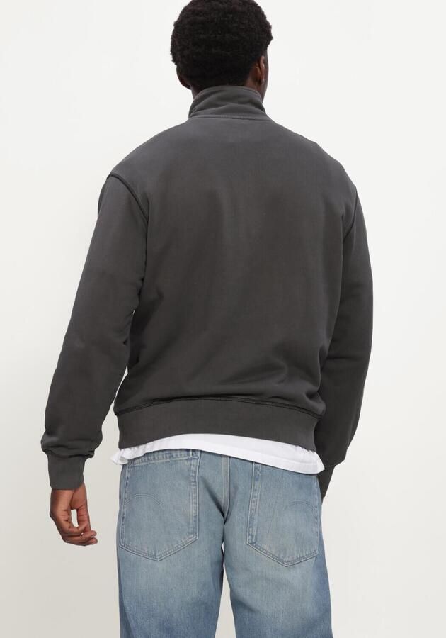 G-STAR RAW Heren Truien & Vesten Unit Washed Half Zip Sw L\s Donkergrijs - Foto 2