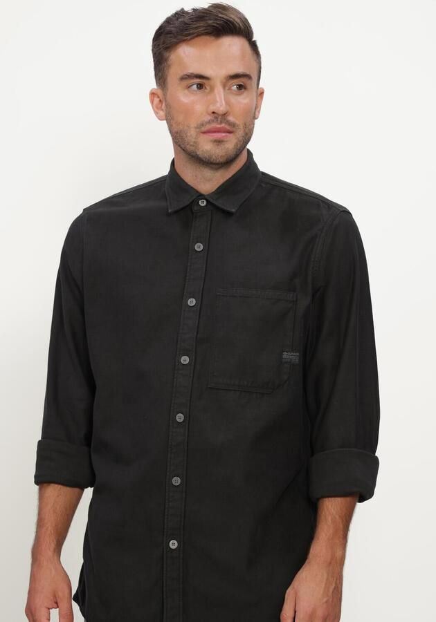 G-STAR RAW Heren Overhemden Regular 1-pkt Shirt L\s Zwart - Foto 3