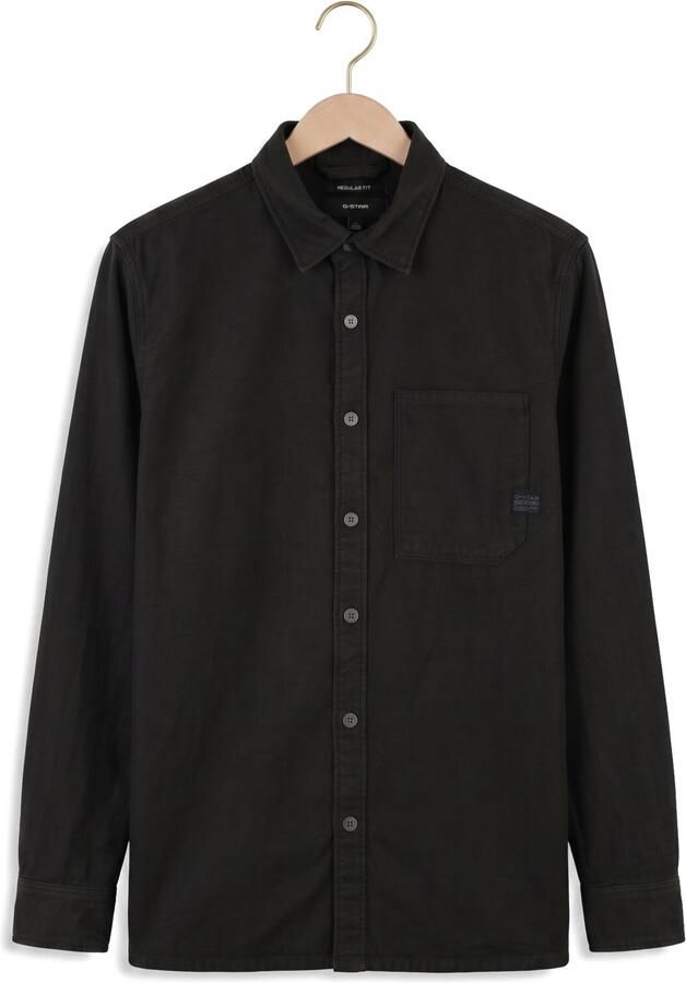 G-STAR RAW Heren Overhemden Regular 1-pkt Shirt L\s Zwart - Foto 4
