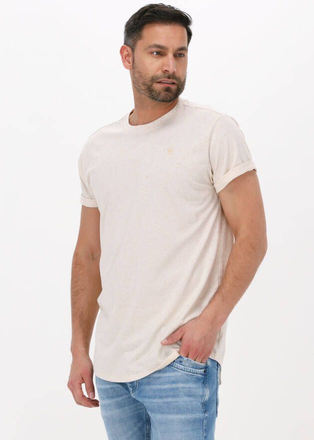 G-Star RAW regular fit T-shirt van biologisch katoen talc