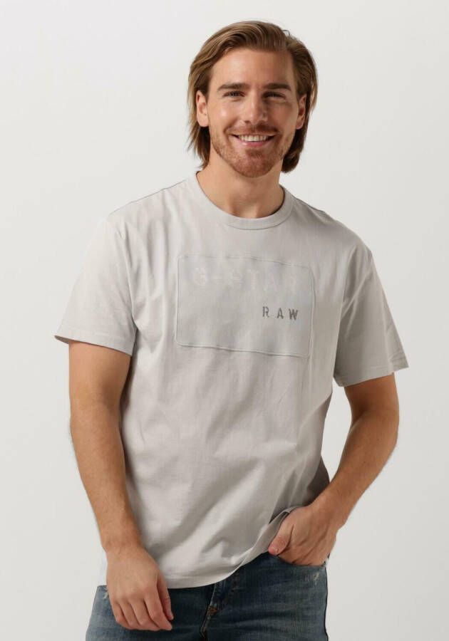 G-STAR RAW Heren Polo's & T-shirts Applique Multi Technique R T Grijs