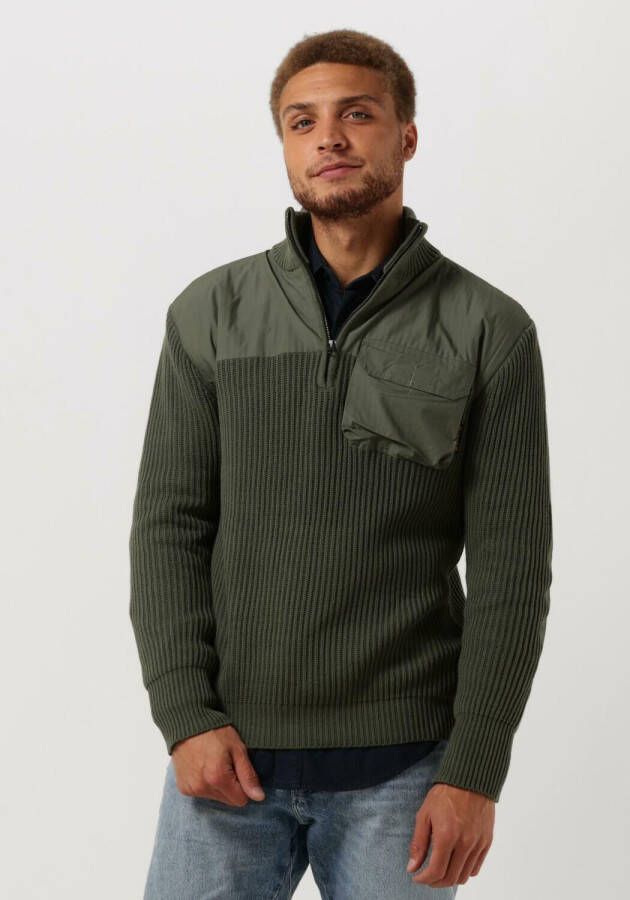 G-Star Raw Groene Sweater Army Half Zip Knit