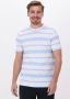 GENTI Heren Polo's & T-shirts J5029-1222 Blauw wit Gestreept - Thumbnail 1