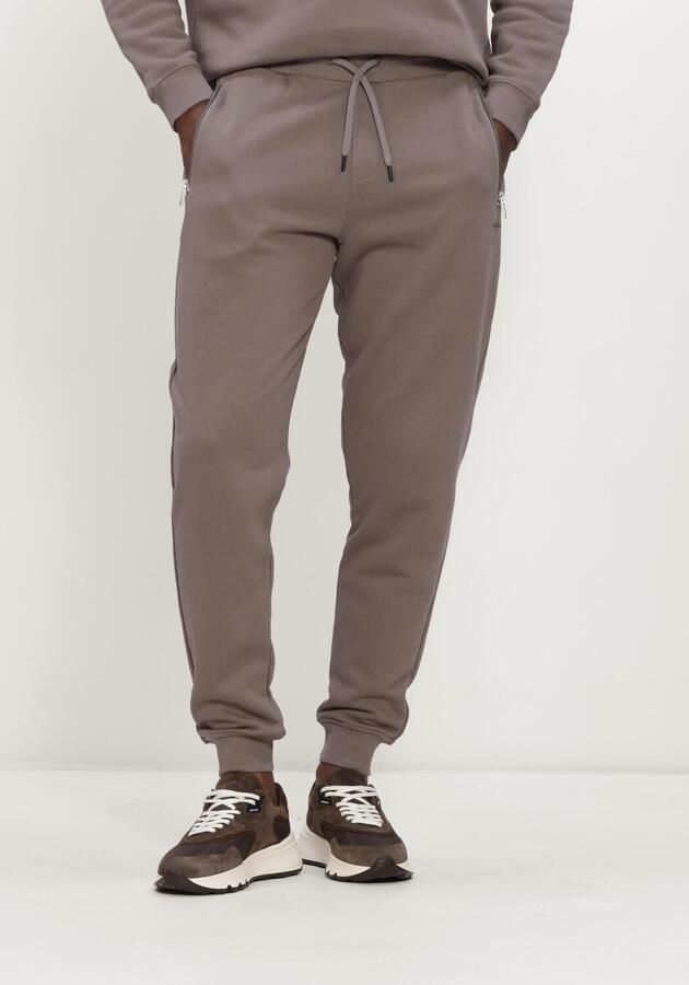 GENTI Heren Broeken Jog Taupe