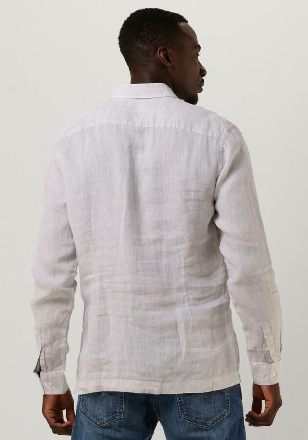 GENTI Heren Overhemden Linnen S7054-1120 Bruin - Foto 3