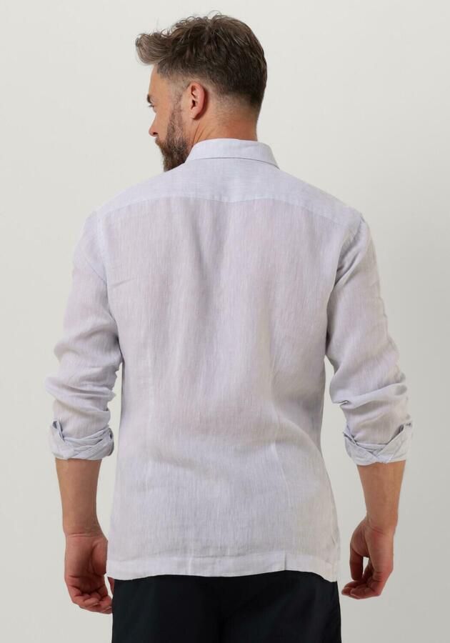 GENTI Heren Overhemden Linnen S7054-1120 Grijs