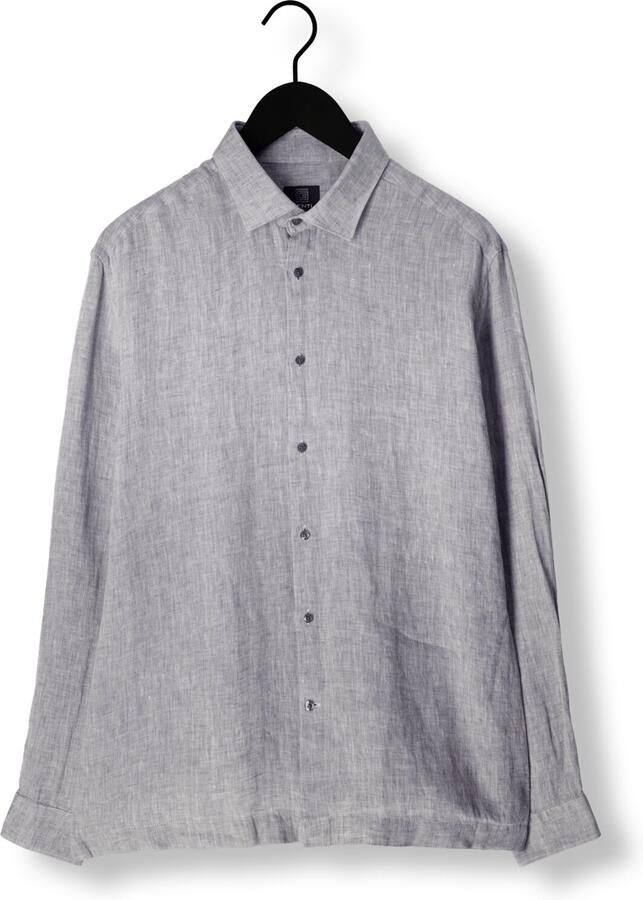 GENTI Heren Overhemden Linnen S7054-1120 Groen