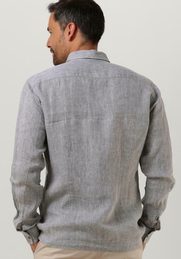 GENTI Heren Overhemden Linnen S7054-1120 Groen - Foto 2