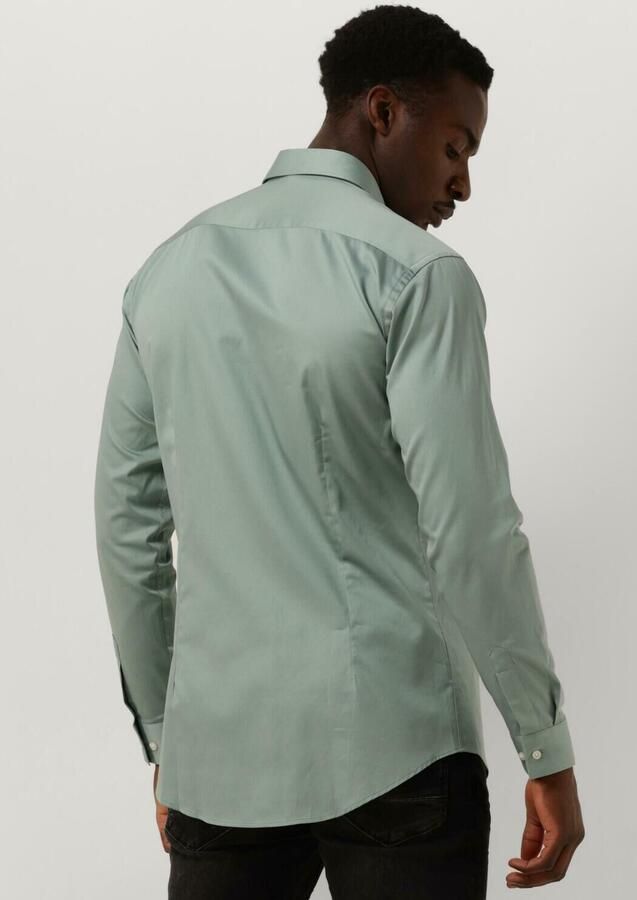 Genti Klassiek Groen Overhemd Green Heren