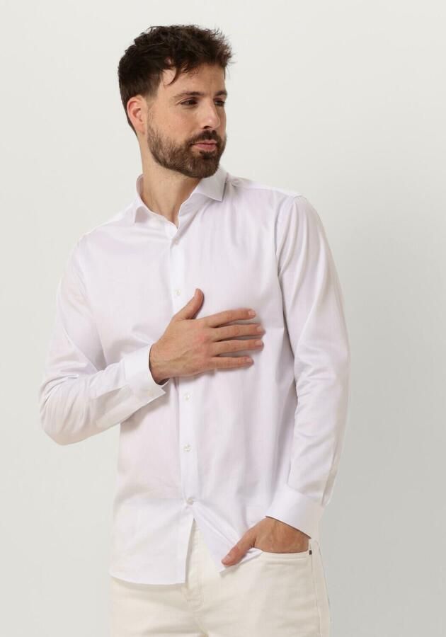 GENTI Heren Overhemden S9254-1109 Wit - Foto 4