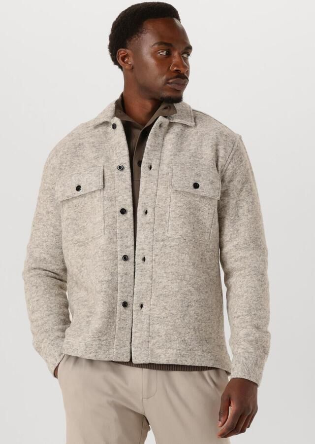 GENTI Heren Overshirts Eagle Relaxed Fit Lichtgrijs - Foto 4